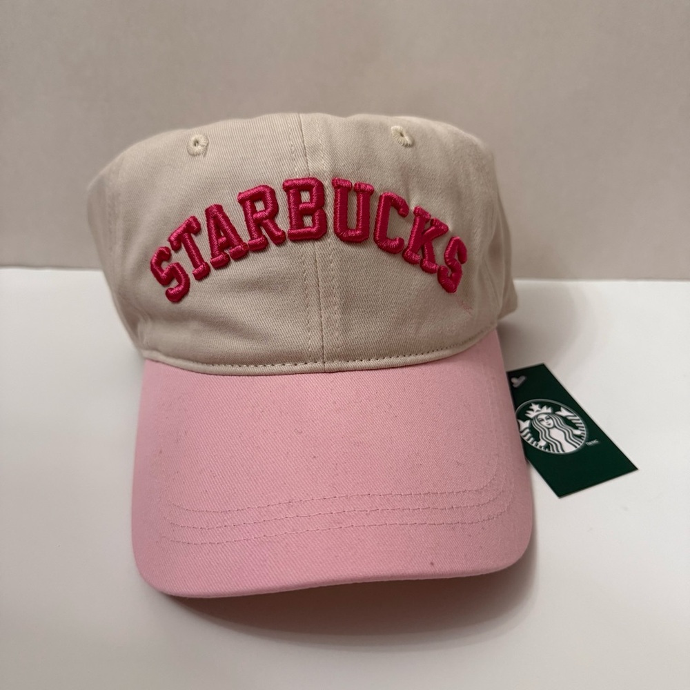 NWT Starbucks 2026 Pink Vibes Logo Baseball Hat